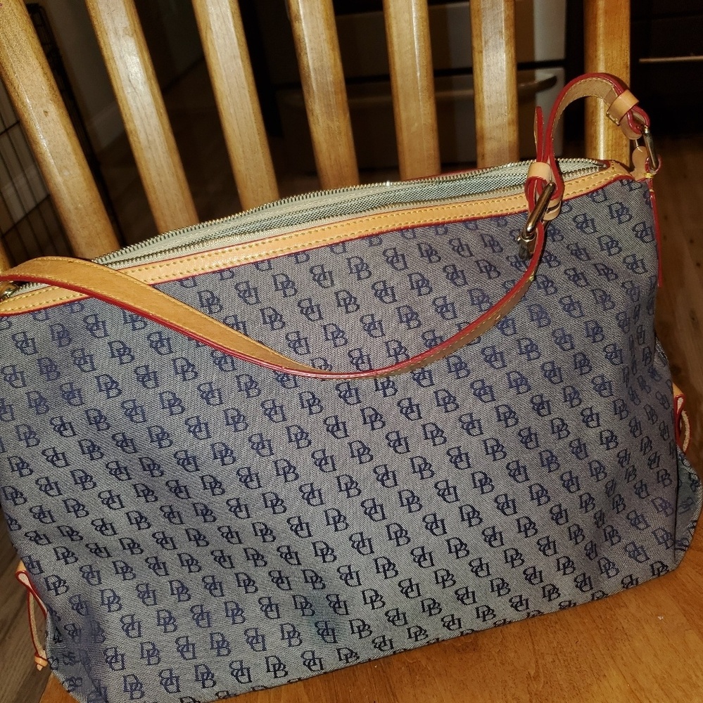 Doonie & Bourke Purse Grey & Tan